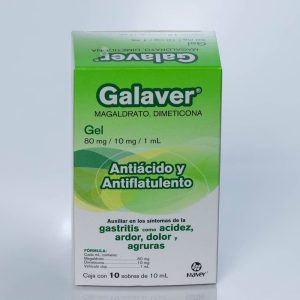 Galaver (Magaldrato / Dimeticona 80 mg / 10 mg / 1 mL)