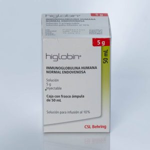 Higlobin (Inmunoglobulina humana normal endovenosa 5 g / 50 mL)